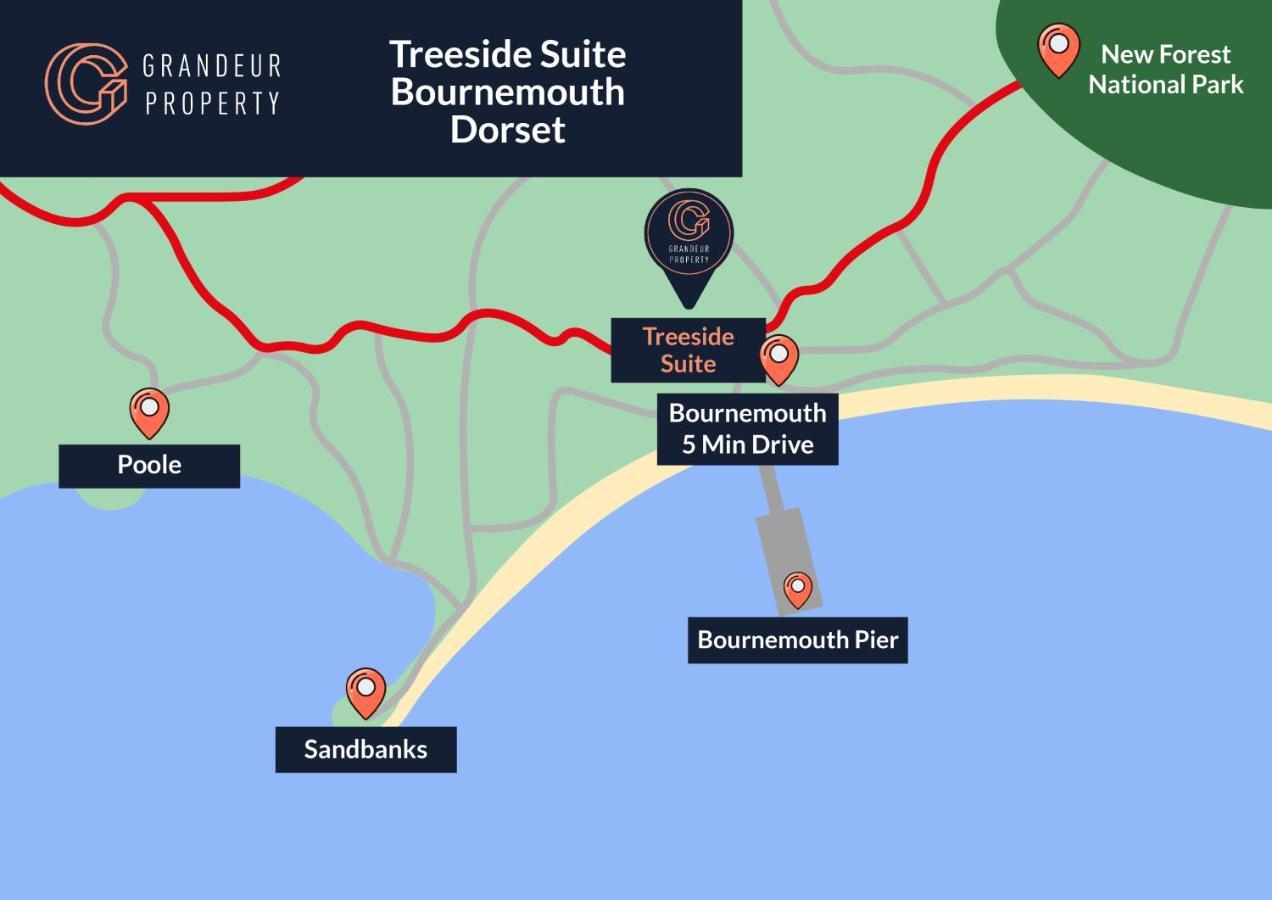 Treeside Suite By Grandeur Property บอร์นมัธ ภายนอก รูปภาพ
